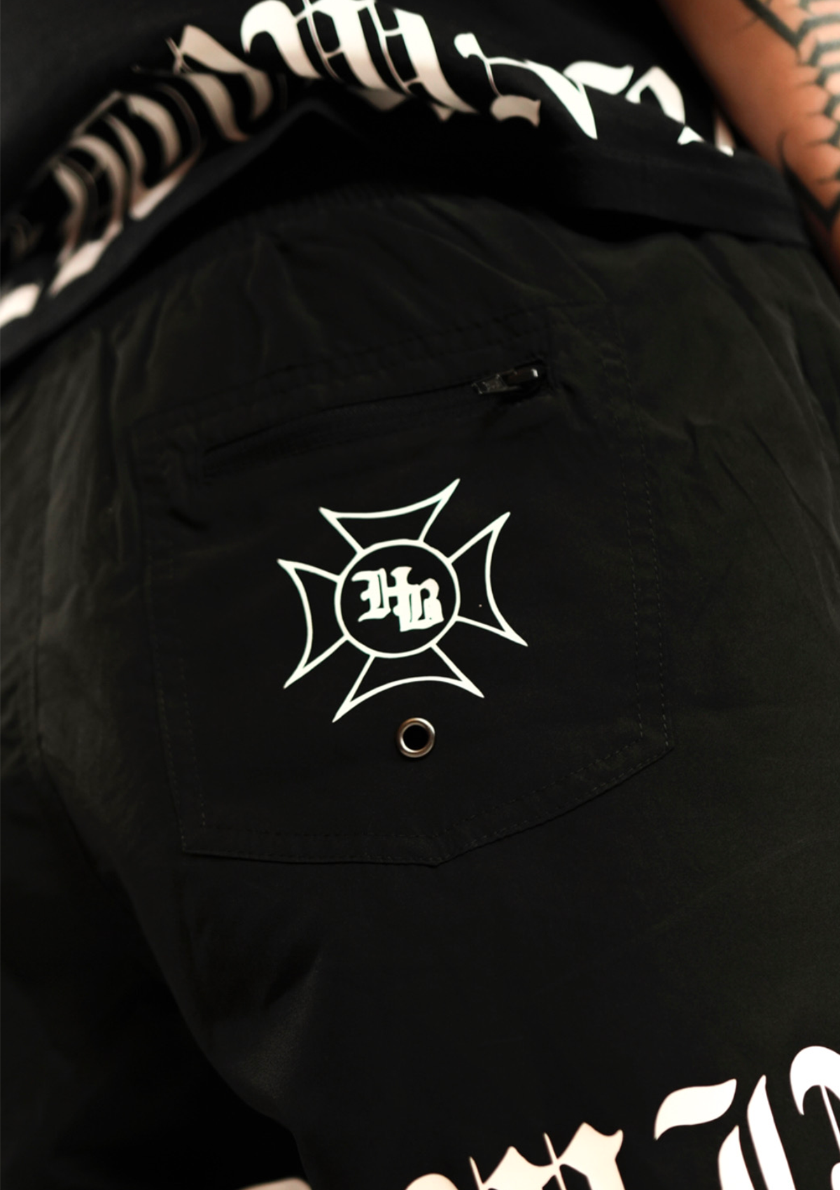BORN X RAISED SWIMSUIT [BLACK]