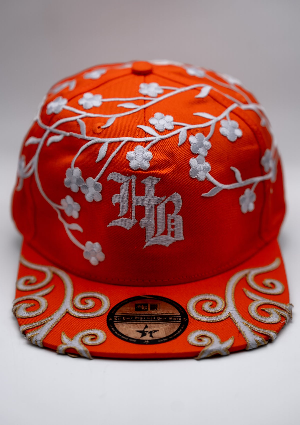 Royal Garden Cap {orange/white}