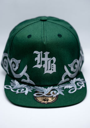Royal Garden Cap {green/silver}