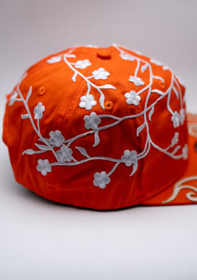 Royal Garden Cap {orange/white}
